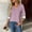 Pink(New), variant on PNTUTB Women's Fashion Striped V-Neck Long Sleeve Casual Top with Live Cuffs and Curved Hem