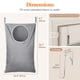 thumbnail image 2 of Cesto de ropa sucia Lifewit para colocar sobre la puerta, grande, gris claro, 2 of 8