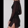 thumbnail image 4 of Vestido de Baño de Transparente de Larga para Mujer Negro L, 4 of 6