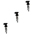 thumbnail image 4 of Minnieouse 1 par de medias altas hasta el muslo sobre la rodilla calentadores de piernas universales accesorios de mujer Día de San Valentín Type1 NO1, 4 of 6