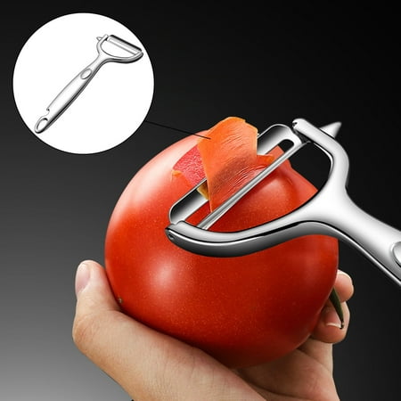 

Stainless Steel Dual-Purpose Paring Tool with Open Beer Pumpkin Planer and Melon/Fruit Planer for Peeling