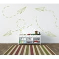 thumbnail image 4 of Flying Paper Airplane Kids Modern Wall Art Decal, 4 of 4