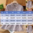 thumbnail image 2 of Fesfesfes Women's Embroidered Shirt Label-Collar 3/4 Loose Flowy Puffed Sleeves Lightweight Breathable Fabric for Casual Fall Summer Wear(Pink#3,2XL), 2 of 8