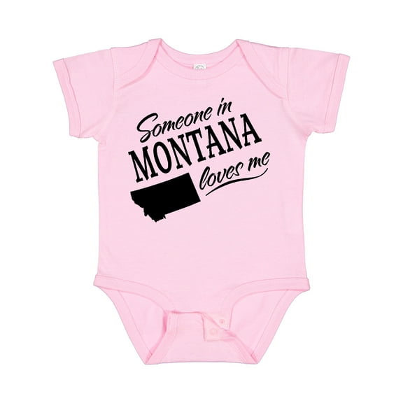 Inktastic Someone in Montana Loves Me Boys or Girls Baby Bodysuit