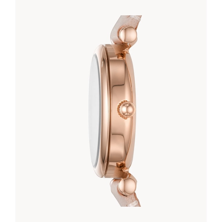 Fossil ES4839 Carlie Mini Quartz Leather Three-Hand Watch Fossil ES4839 Carlie Mini Three-Hand Nude Leather Watch  main image 4