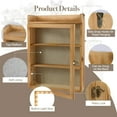 thumbnail image 3 of 11x16 Shadow Box Frame with Light, Memorial Display Case with Shelves and Top Platform, Deep Shadow Box for Wedding Flowers, Pet Memorial, Bridal Memories, Rustic Wood, 3 of 14
