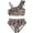 Leopard Brown, variant on Toddler Girls Leopard Print Ruffle Bikini Set One Shoulder Flounce Swimsuit 2 Piece Tankini Bathing Suit Beach Swimwear 3-4 Years
