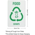 thumbnail image 2 of Waste Food Scraps Sign Safe Sign, Signs Outdoor, 12 X 8 In, Sign For Home, Business, Driveway Alert, 2 of 6