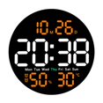 thumbnail image 4 of Reloj de pared LED Naranja Macarena Reloj despertador digital, 4 of 8
