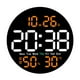 thumbnail image 4 of Reloj de pared LED, reloj despertador para niños y adultos, calendario de regalo, reloj digital, reloj electrónico para decoración de interior, mesita Naranja BLESIY Reloj de pared, 4 of 8