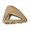 khaki, variant on Lightweight Acetate Hair Clip Triangular Shape Hairstyle Accessories 6 Color Option