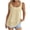 Yellow, variant on Staron Spring Summer Women's Double Layer Strappy Tank Top Casual Sleeveless Blouse Solid Color Fashion Loose Comfy Vacation Beach Travel, Yellow S