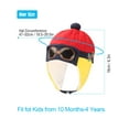 thumbnail image 2 of Gustave Baby Kids Pilot Aviator Hats Winter Warm Crochet Earflap Beanie Caps Lovely Cartoon Ear Protection Fleece Hat for Toddlers Boys Girls "Brown", 2 of 7