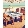 thumbnail image 2 of Outdoor Tablecloth with Umbrella Hole for Patio/Picnic/Party/Camping, Texas Star Blue Red Waterproof Table Cloth Rectangle Table Cover Washable, Country Western Vintage Wood 60"x 84", 2 of 7