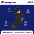 thumbnail image 3 of Calcetines Champion 6PK para Hombre con Acolchado y Corte Alto, 3 of 6