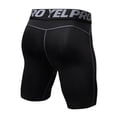thumbnail image 2 of Men Shorts Letter Printed Bodybuilding Fitness Tights Elastic Waist Shorts, 2 of 7