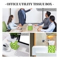 thumbnail image 6 of Goofa Daisies Flowers Tissue Box Cover PVC Leather Tissue Holder Square Facial Tissue Case Facial Paper Organizer Dispenser for Bathroom, Vanity Countertop, 6 of 8