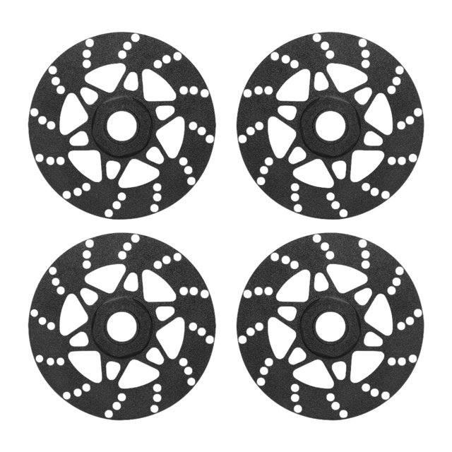 4 Piezas de Disco de Freno RC Perfke de 17 mm para Coche RC Negro