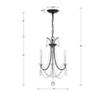 thumbnail image 6 of Crystorama Lighting - Karrington - 3 Light Mini Chandelier In Traditional, 6 of 8