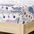 thumbnail image 4 of 6 Piece Purple Paisley Sheet Set Queen Size. Soft Printed Microfiber Sheets, 4 of 5