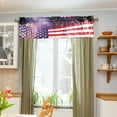 thumbnail image 5 of Independence Day United States of America USA Flag with Fireworks Valances for Windows, Kitchen Curtains Valances Window Treatment Rod Pocket Valances for Kitchen Living Room Bedroom Bathroom Laundry, 5 of 6