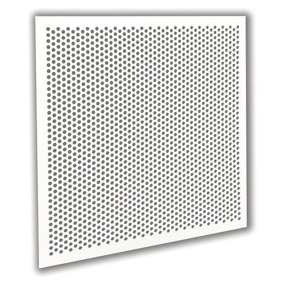 Perforated Ceiling Tile 2x2 - White Acoustic Drop Ceiling Tiles with 3/8" Perforations - #4994W-100-375 - 1 Pack - Return Style