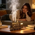 thumbnail image 3 of Christmas Train Diffuser, Vintage Steam Train Essential Oil Diffuser, Cool Mist Aromatherapy Diffuser with Timer for Home, Office, Birthday and Holiday Gift, 3 of 9