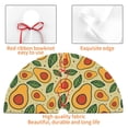 thumbnail image 4 of Picia Leaves Avocado Print Christmas Tree Skirt , Christmas Tree Skirt Ornaments for Merry Christmas Holiday Party Decorations Indoor Outdoor-48", 4 of 7