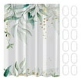 thumbnail image 2 of Flmtop Rideau de Douche Feuille Verte Feuille de Bananier Palmier Botanique Doublure de Rideau de Douche Rideaux de Douche Lavables à la Machine Installation Facile Rideaux de Douche de Bain avec Crochets pour Maison Salle de Bain Appartements Dortoirs, 2 of 10