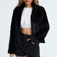 thumbnail image 5 of Women Gilet Long Sleeve Coat Body Warmer Furry Jacket Coat Outerwear Full Zip Women plus Size Lightweight Jacket Warm up Jacket for Women Warm Jacket Women Juniors Jackets Front Zip Jacket Zipper, 5 of 7