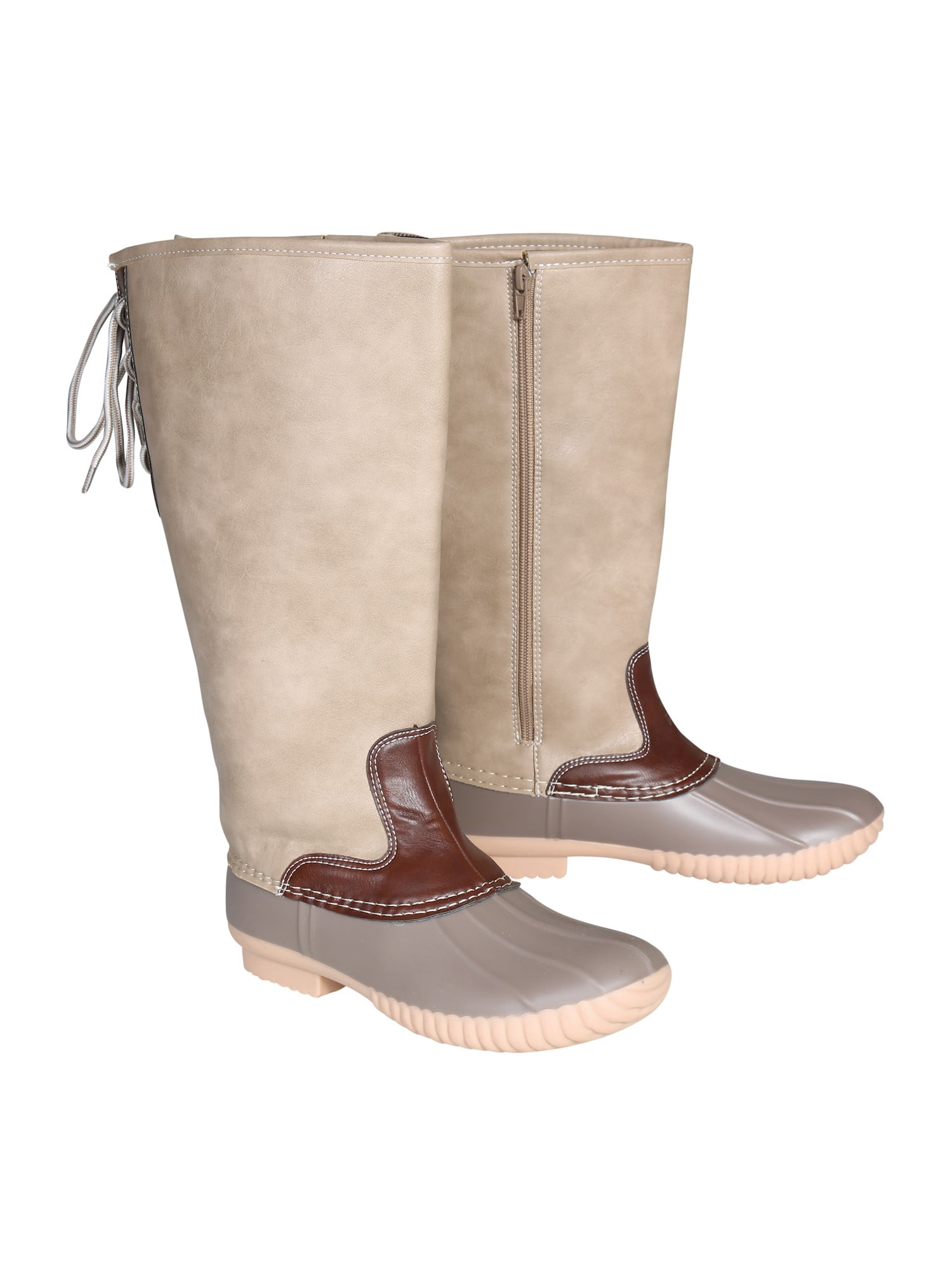 calf high duck boots