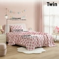 thumbnail image 3 of THD Pink Bows Printed Kids Bed Sheets - 3 Piece - Patterned Teen Girls Bed Sheet Set - Wrinkle Resistant & Ultra Soft - Fits Mattresses up to 15 Inches Deep - Twin, 3 of 6