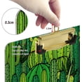thumbnail image 3 of FMSHPON Green Cactus Plants Forest Clipboard Hardboard Wood Nursing Clip Board and Pull for Standard A4 Letter 13x9 inches, 3 of 7