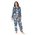 thumbnail image 2 of FORMRS Onesies Pajama for Adults Unisex Hoodie Winter Jumpsuit One Piece Sleepwear, Sizes S-2XL, Cartoon Mail Truck Pattern, 2 of 7