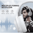 thumbnail image 3 of Audífonos Gamer Inalámbricos Diadema con Mic Cable Aux Blanco BLOOSOM, 3 of 5