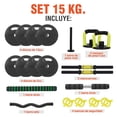 thumbnail image 3 of Mancuernas Ajustables Set 15 Kg Altera Para Ejercicio Gym, 3 of 9