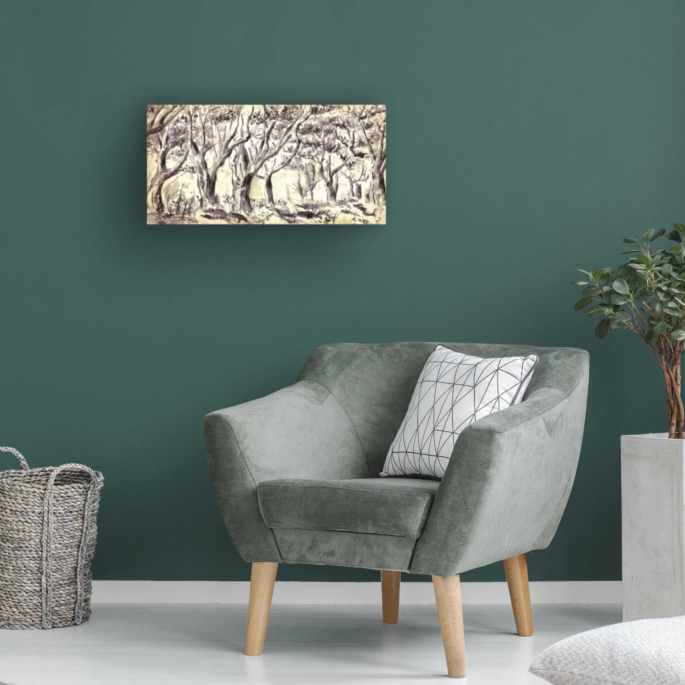 Trademark Fine Art Melissa Wang Withered Trees II Canvas Wall Art