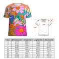 thumbnail image 2 of Nostalgic Vintage Floral T Shirts Basic T-Shirt Short Sleeve Ladies Tee Shirt Summer Graphic Clothing, 2 of 6