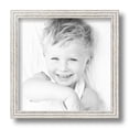 thumbnail image 2 of ArtToFrames 9" x 9" Bright Silver Picture Frame, 9x9 inch Silver Wood Poster Frame (WOM-4752), 2 of 7