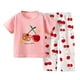 thumbnail image 1 of Odeerbi 1-8 Años Niño Niña Conjunto de Verano Pijama de Algodón de Manga Corta Pantalón Conjunto de Dos Piezas de Ropa Interior Estampada, 1 of 3