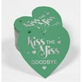 thumbnail image 2 of Inkdotpot Pack Of 100 Real Silver Foil Paper Tags Kiss The Miss Goodbye Bridal Shower Favor Hang Tags, 2 of 6