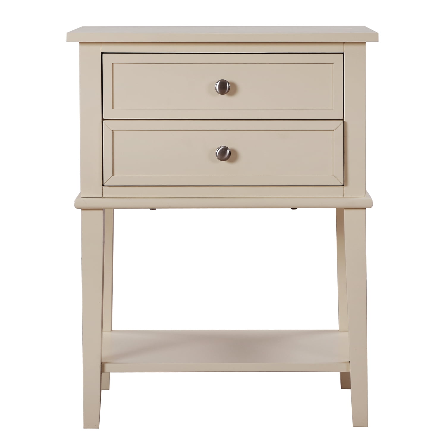 Glory Furniture Newton 2 Drawer Nightstand in Beige