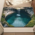 thumbnail image 4 of 3D Stereoscopic Vision Trap Rug, Optical Illusion Hole Rug, Floor Optical Illusion Rugs Cave, Funny Anti Slip All-Weather Doormat Rugs That Looks Like a Hole for Home Office, 4 of 8