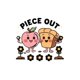 thumbnail image 2 of Women's Fun Apple & Bread Graphic Tee - Casual Round Neck Short Sleeve, Comfortable Polyester Blend Summer Top, Machine Washable, 2 of 6