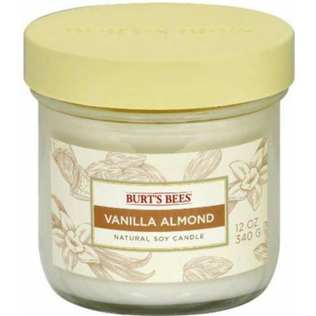 Burts Bees 115293 11 oz Vanilla Almond Soy 2-Wick Jar Candle, Pack of