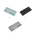 thumbnail image 2 of Tholdsy Teclado de ordenador inalámbrico con soporte para teléfono perilla Multimedia ratón impermeable silencioso 2,4G lindos teclados para Juegos de teclado y mouse para computadora Negro NO2, 2 of 6