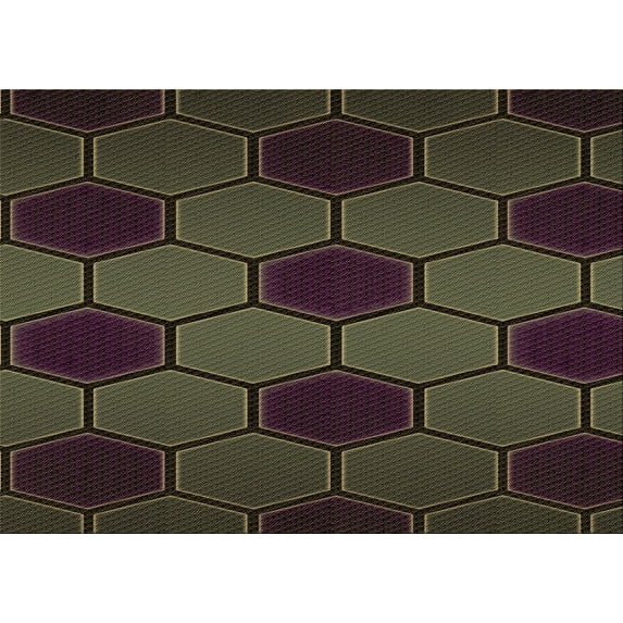 Ahgly Company Indoor Rectangle Patterned Midnight Gray Area Rugs, 2' x 4'