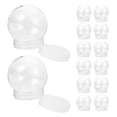 thumbnail image 3 of 24Pcs DIY Snow Globe Plastic Clear Plastic Globes Water Globe for Christmas Crafts Making (L), 3 of 8