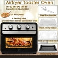 thumbnail image 2 of Horno freidora de aire Moss & Stone, horno tostador 6 en 1 de 23 cuartos, horno tostador Airfryer para asar, hornear, asar, accesorios de acero inoxidable incluidos, encimera de horno de convección ne, 2 of 5