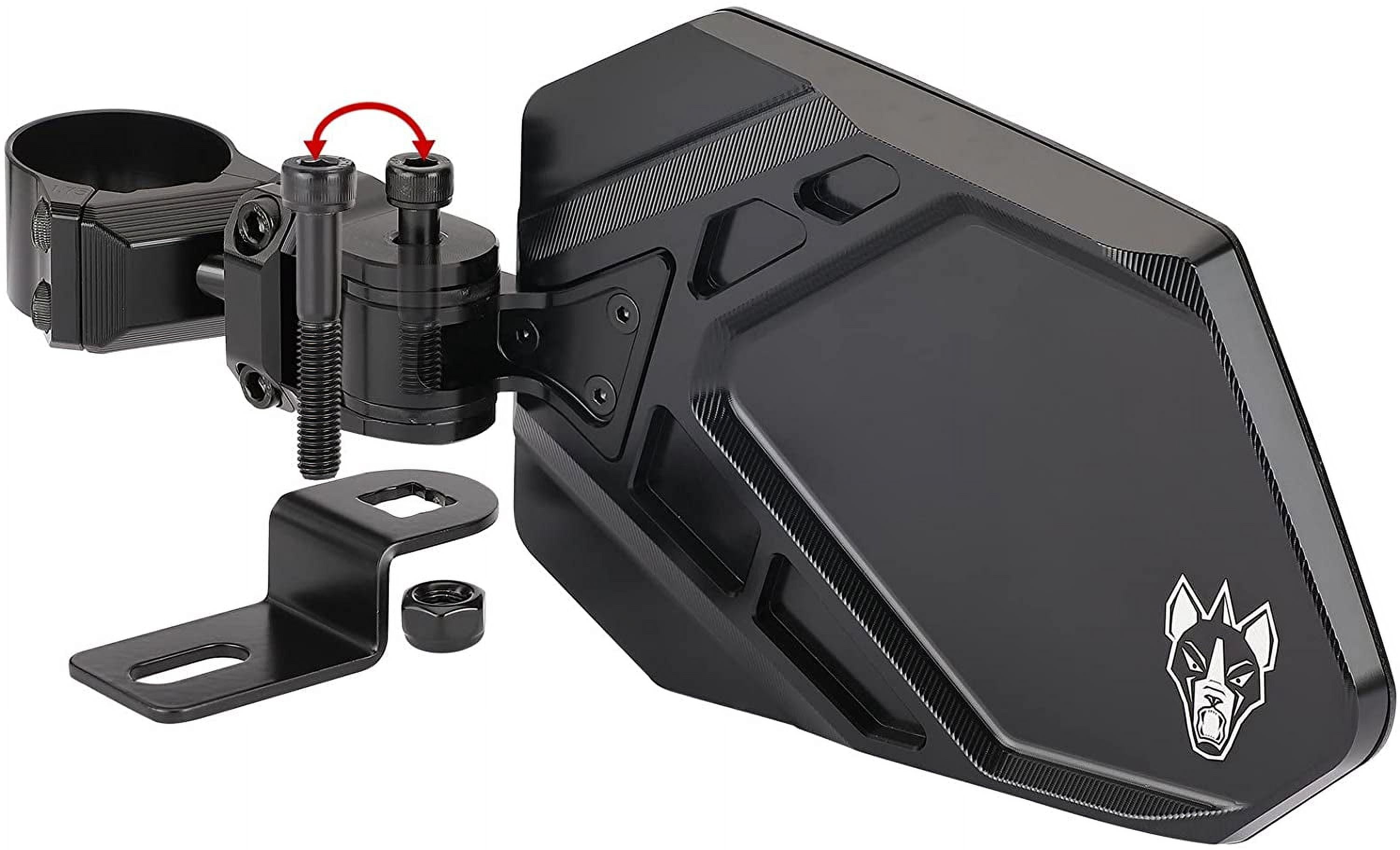 Chupacabra Offroad Cuero Pro UTV Mirrors (set of 2) for 2" OD Tube-Black